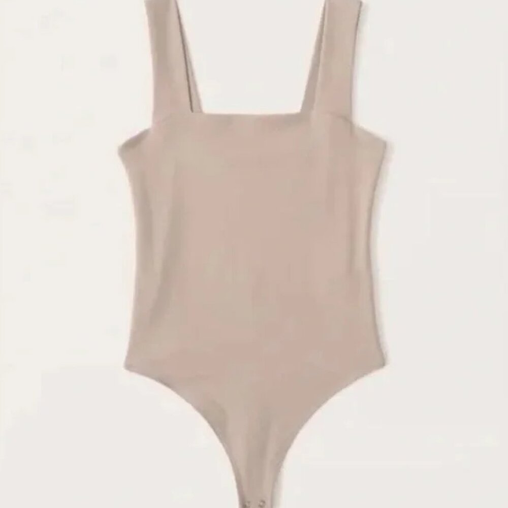 Cotton Seamless Fabric Squareneck Bodysuit